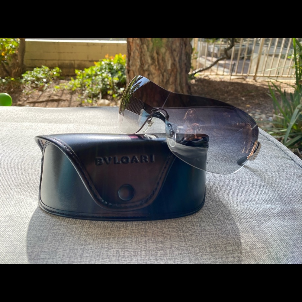 BVLGARI Sunglasses w/ Crystal Sides